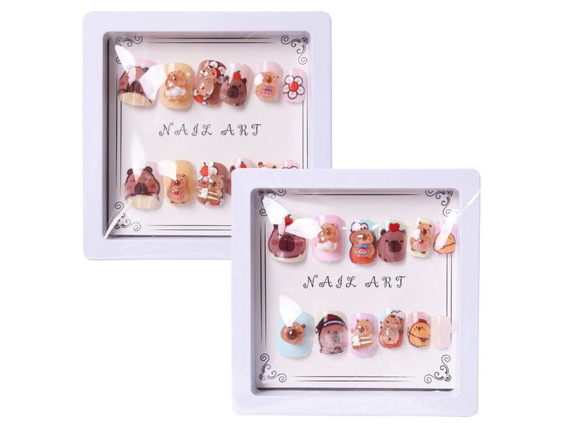 Set móng tay giả Capybara cho bé