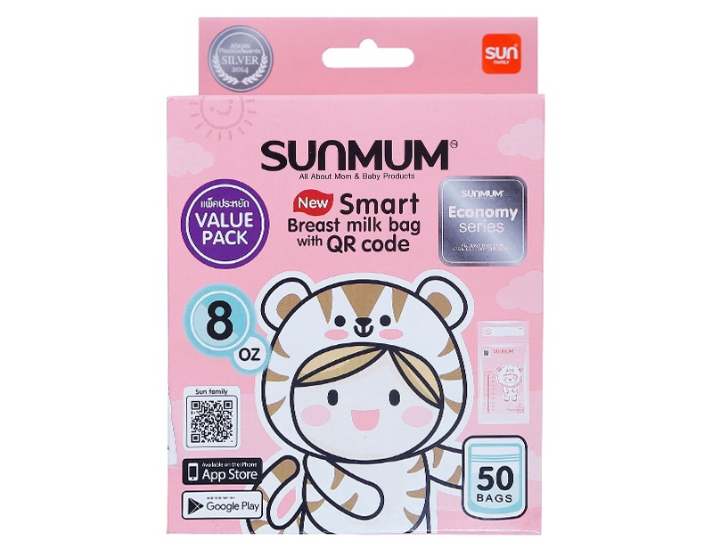Túi trữ sữa mẹ Sunmum 150ml (50 chiếc/hộp)