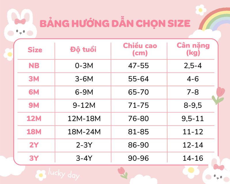 bảng size