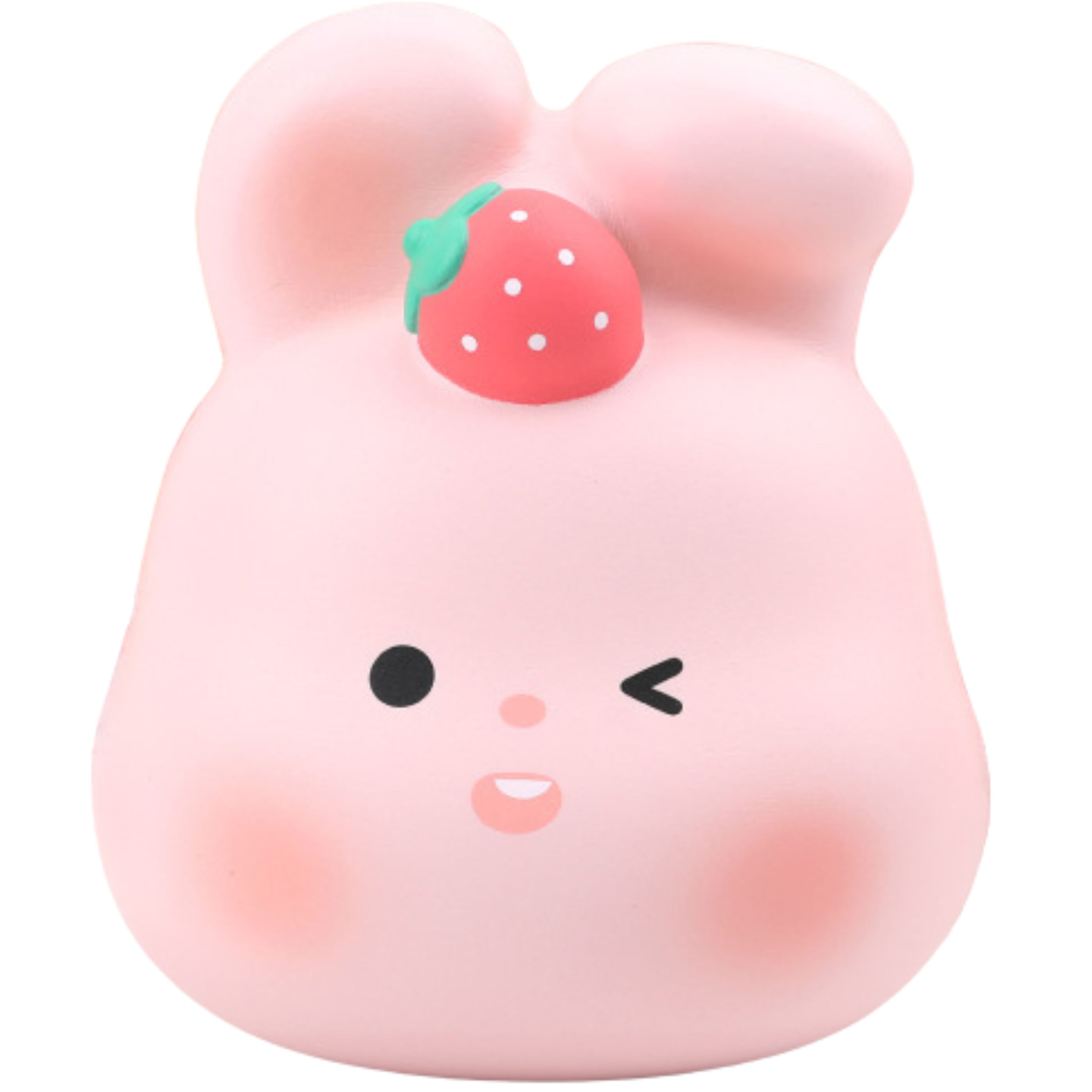 Đồ chơi Squishy bóp dẻo hình thỏ dâu đáng yêu