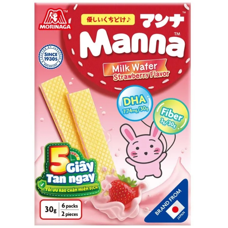 Bánh xốp sữa Manma hương dâu