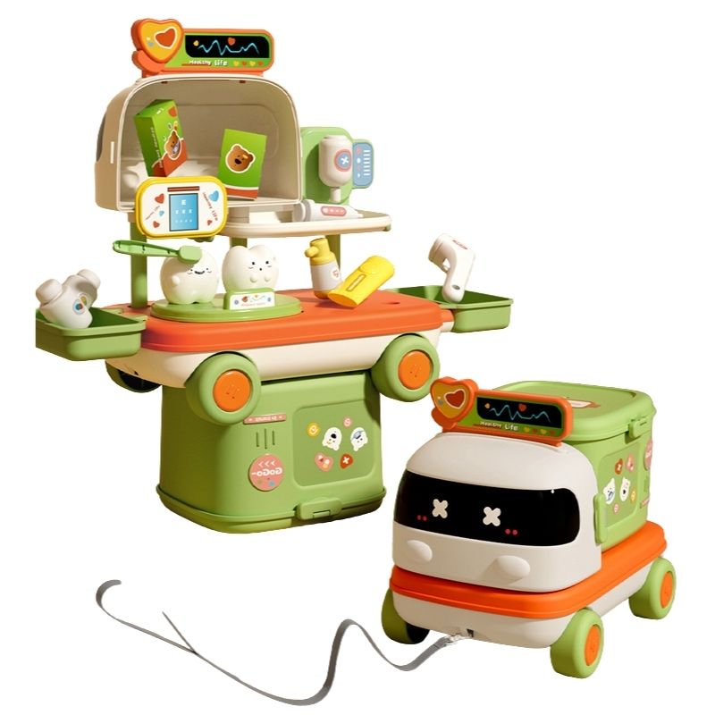 Bộ đồ chơi bác sĩ kết hợp xe kéo 2in1 HY-19