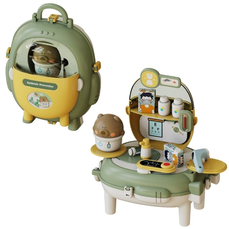 Bộ đồ chơi bác sĩ HY-26 hình gấu xanh lá