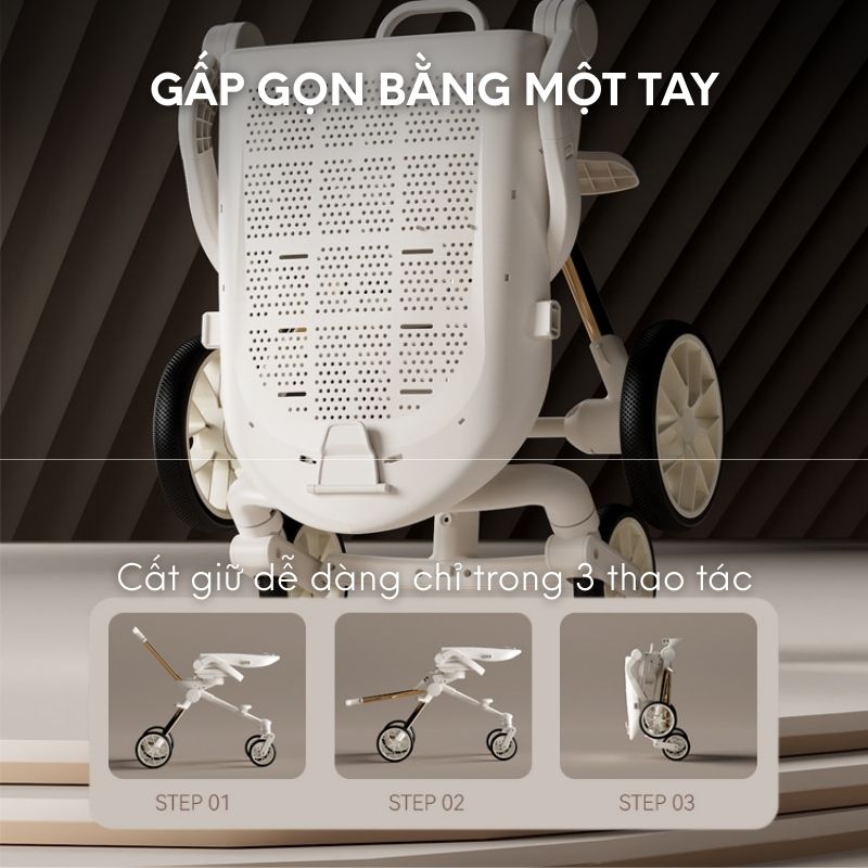 Xe đẩy gấp gọn 2 chiều Nimo F8