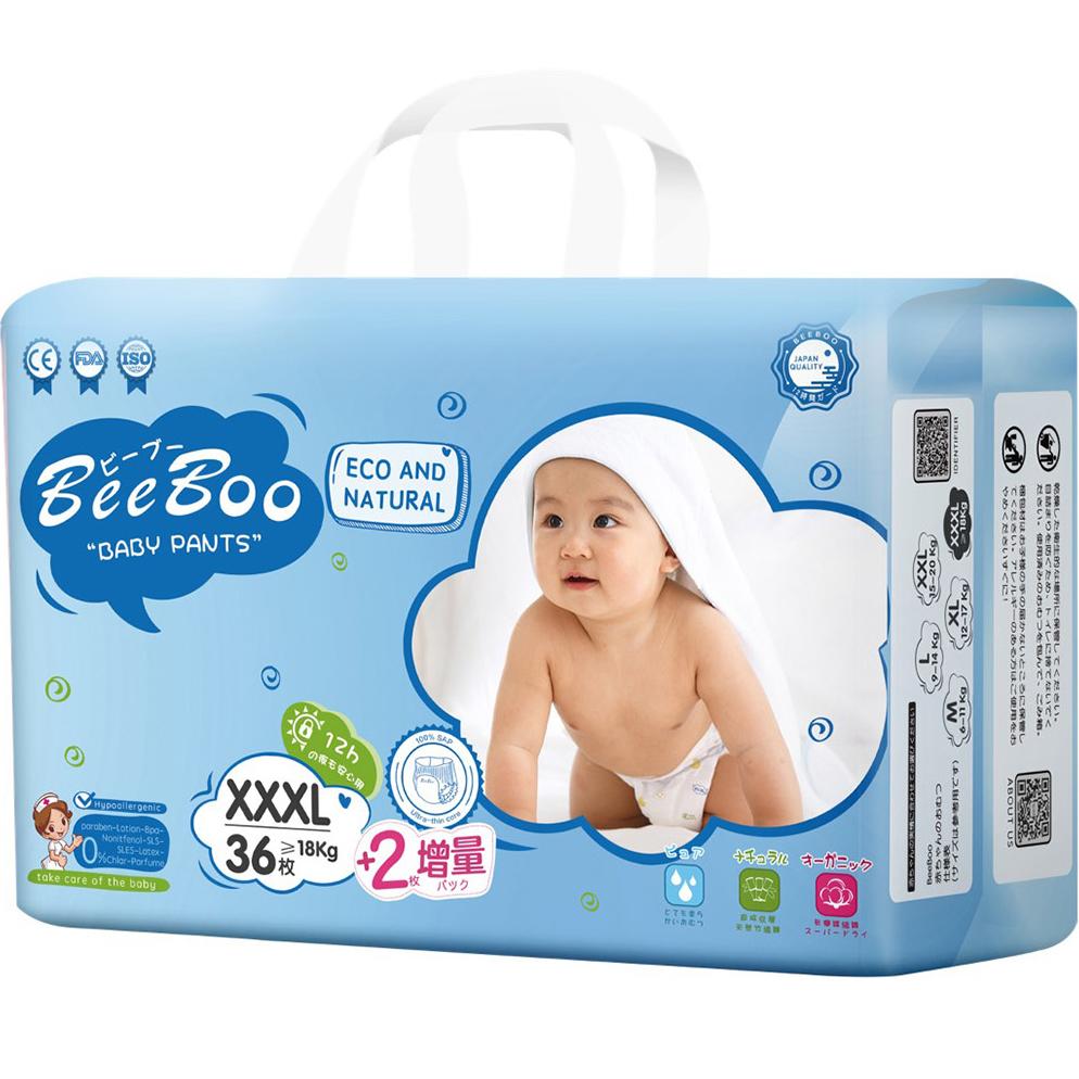Bỉm - Tã quần BeeBoo size XXXL 36 miếng (Trên 18kg)