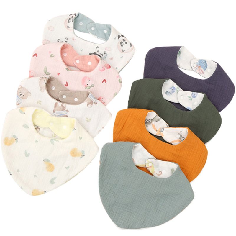 Yếm sơ sinh xô muslin JJ-08