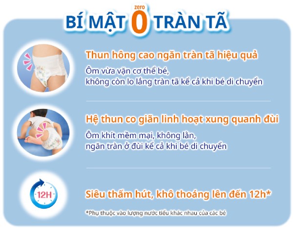Bí mật chống tràn tã của Moony size L