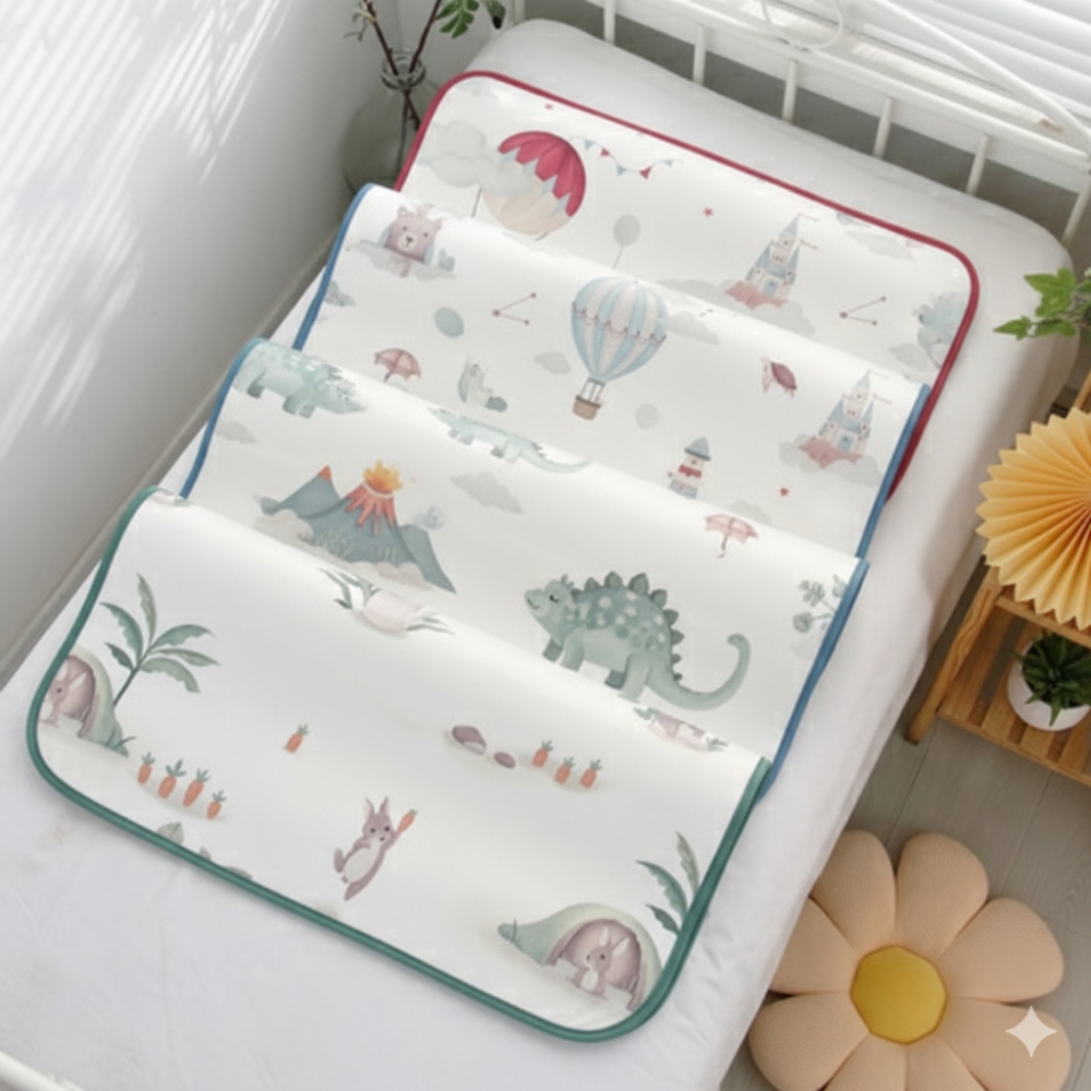 Thảm lụa băng mềm MAT3 viền màu 56x100cm