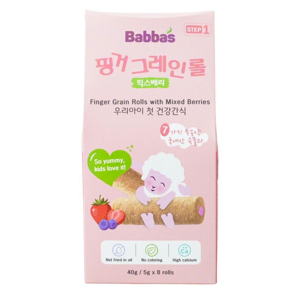 Bánh ngũ cốc Babba's Baby vị dâu 40g