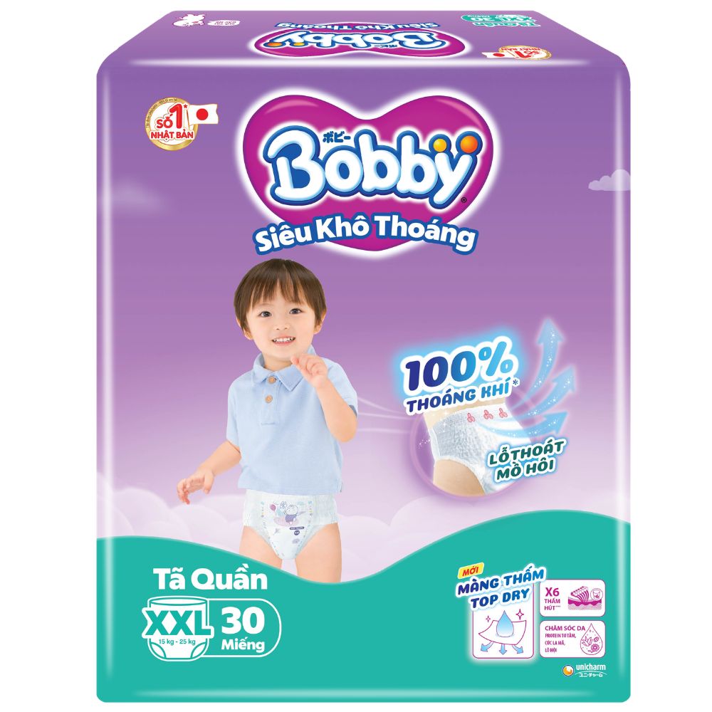 Bỉm Bobby quần XXL28 Trên 16kg