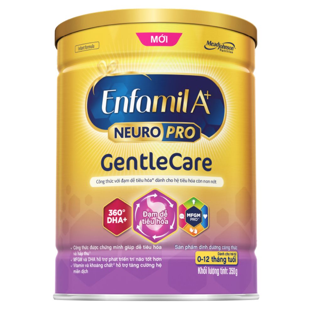 Sữa Enfamil A+ Neuropro Gentle Care 350g (0-12 tháng)