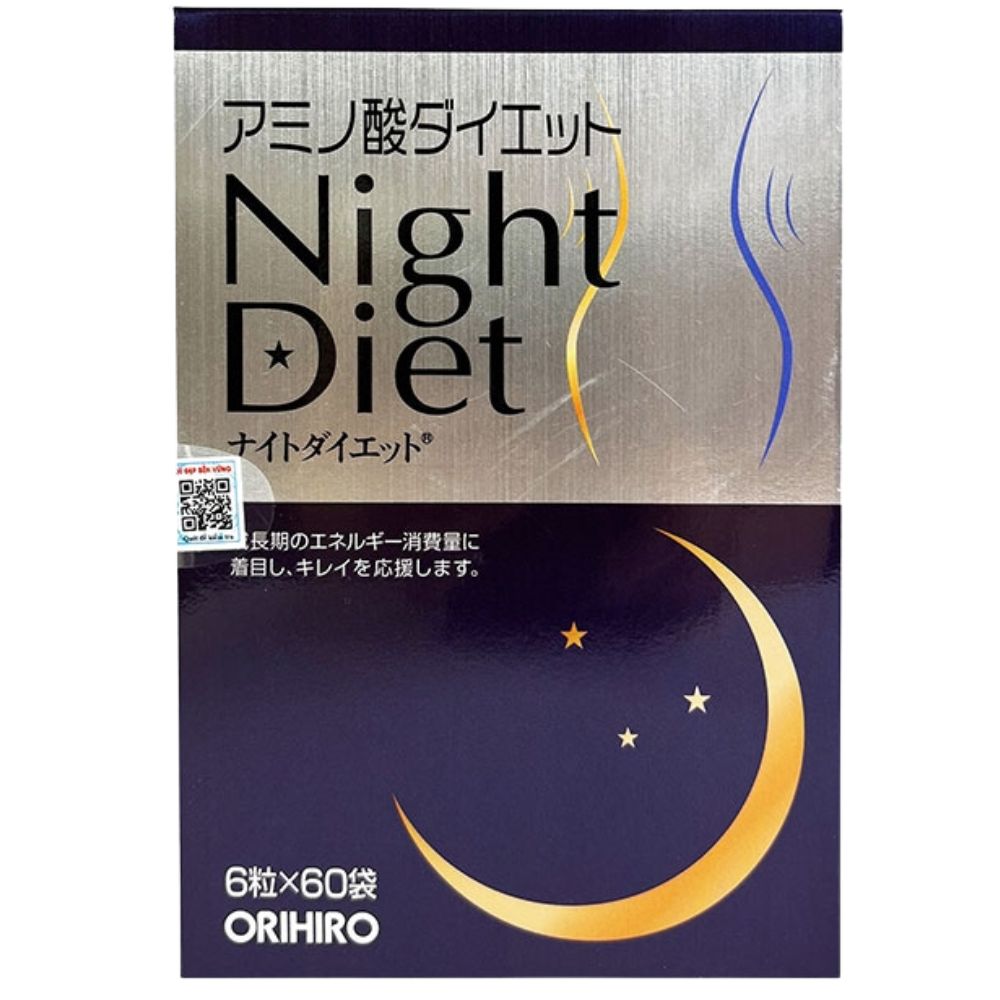 Viên uống giảm cân Night Diet Orihiro hộp 60 gói