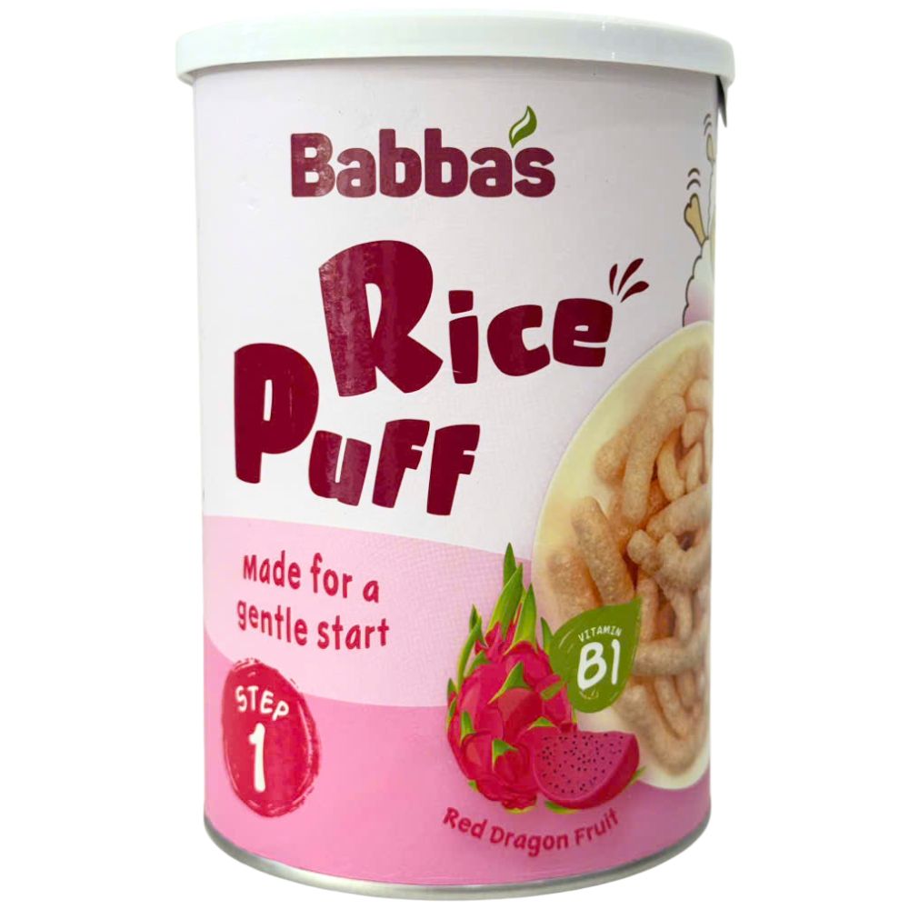 Bánh ăn dặm Babba's Baby Step 1 vị thanh long đỏ