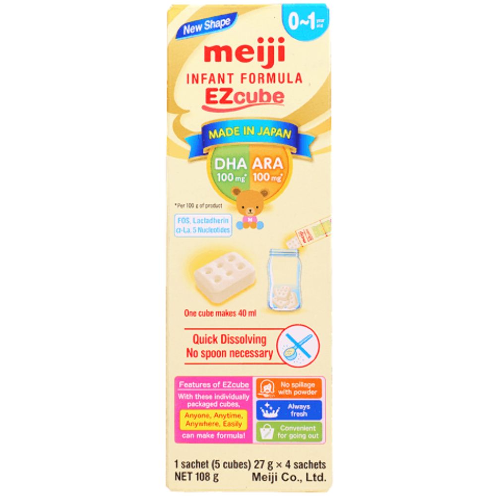 Sữa Meiji infant formula hộp 4 thanh (0-1 tuổi)