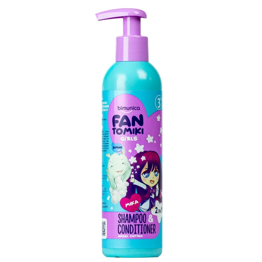 Dầu gội xả 2in1 Bimunica Fantomiki 250ml bé gái từ 3 tuổi