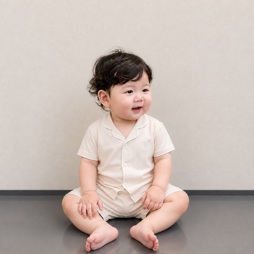 Bộ pyjama cộc tay bé trai Bibo's LV260 be