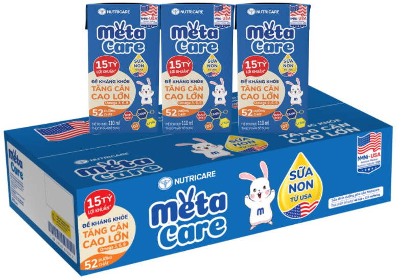Thùng 48 hộp sữa pha sẵn MetaCare Eco 110ml (Trên 1 tuổi)