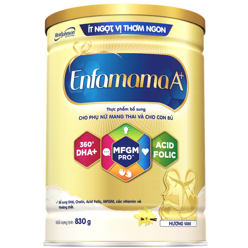 Sữa bầu Enfamama A+ hương Vani lon 830g