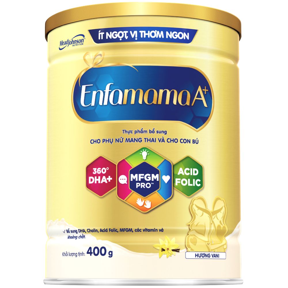 Sữa bầu Enfamama A+ hương vani lon 400g