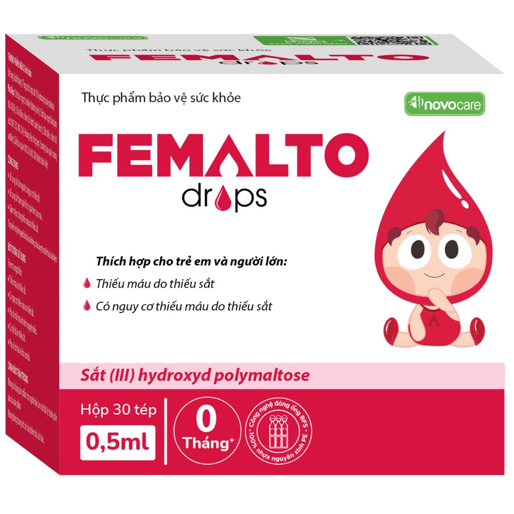 Sắt Femalto dạng ống hộp 30 tép BFS 0.5ml