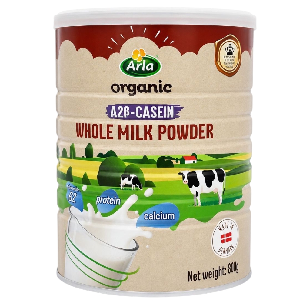 Sữa bột nguyên kem Arla A2 Ogarnic 800g (Trên 1 tuổi)